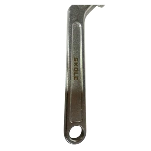Image of Adjustable C Spanner Hook Wrench 35-105 mm, Square Head Nut Wrench for Bearing & Lock Nut Adjustment
