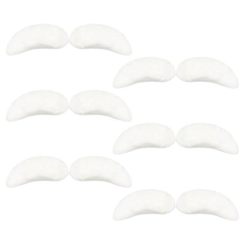 6 Pairs Santa Claus White Eyebrows Mad Hatter Eyebrows Old Man Eyebrows Self Adhesive Fake Eyebrows Bushy Eyebrows False Facial Hair Christmas Costume Accessories for Adults Costume Facial Hair