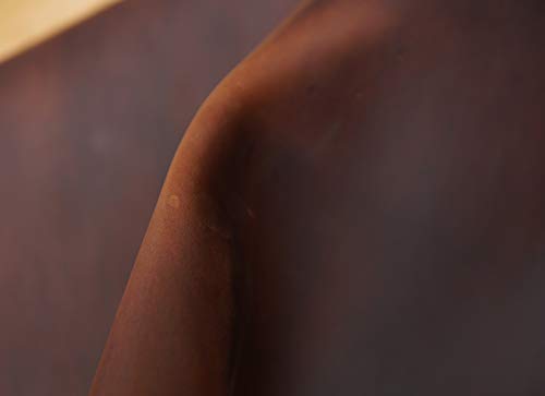 Heavy Weight Bourbon Brown Tooling Leather Square 3.6mm-4.0mm (9-10oz) Thick Full Grain Cow Hide Leather Crafts Tooling Hobby Workshop Crafting Leather (Red Brown-6"x12")