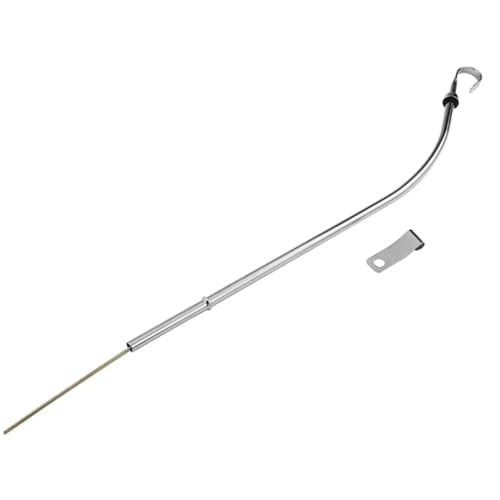 Tube de jauge de moteur d'huile en acier chrome pour Chevy Small Block 350