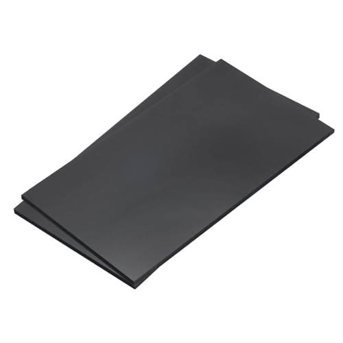 Image of MECCANIXITY Black ABS Plastic Sheet 7 x 4 x 0.16 Inch for Building Model, DIY Crafts, Panel, Pack of 2 Pcs