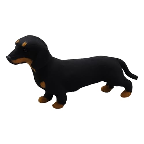 Dachshund de peluche - de dibujos animados divertido y realista lindo | Peluche perro para cumpleaños, novia, mujeres, niños, niñas, bebés, adolescentes,