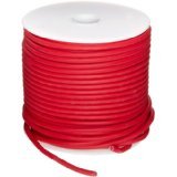 22AWG MILW76D TYPE MW RED SOLID CONDUCTOR HOOKUP WIRE 100 FOOT ROLL 1000V 80C