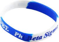 Phi Beta Sigma Silicone Bracelet, No Size, Silicone, No Size, Silicone