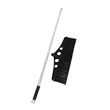 VICASKY Scopa Esterni con Manico in Acciaio Spazzola Ampia e Staccabile per Pulizia Efficiente di Giardini Cortili Garage e Pavimenti