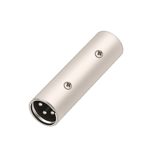 Adaptateur XLR mâle à mâle 3 broches coupleur audio pour câble micro
