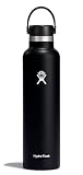 Botella isotérmica antifugas sin BPA: para un mejor control de la temperatura, esta botella tiene un tapón térmico Flex Cap antifugas apertura estándar; también es compatible con nuestro tapón de deporte aislante apertura estándar