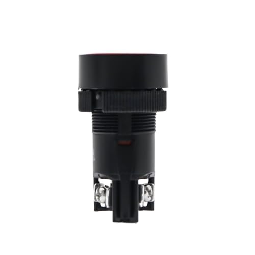 Interrupteur de sécurité 22 mm noir blanc bouton-poussoir