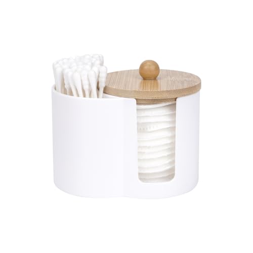 Adorila Wattepad und Tupfer Halter – kleiner Kunststoffspender...