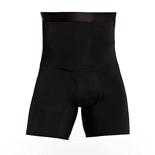 Pantalones cortos moldeadores para hombres con control de barriga y faja reductora de cintura alta