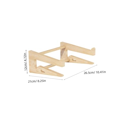 Base para laptop de madera ajustable Uonlytech miniatura 7