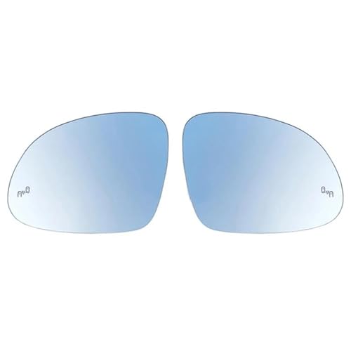Rétroviseur arrière verre gauche droit pour VW Tiguan 2009-2016 Sharan 2012-2019 blanc chauffé