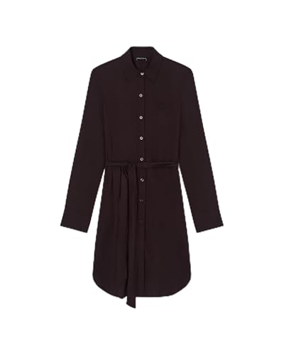 EMPORIO ARMANI Damen Dress Überwurf für Schwimmbekleidung, Dunkelbraun, M
