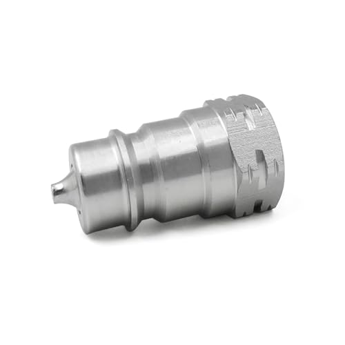 Image of 1 /2 inch NPT Thread ISO 7241-A Hydraulic Quick Connect Couplings with Dust Caps Compatible Parker 6600 Series