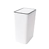 Lixeira com Tampa Click 10 Litros ArtDom, Design Moderno para Banheiro e Escritório (Branco)