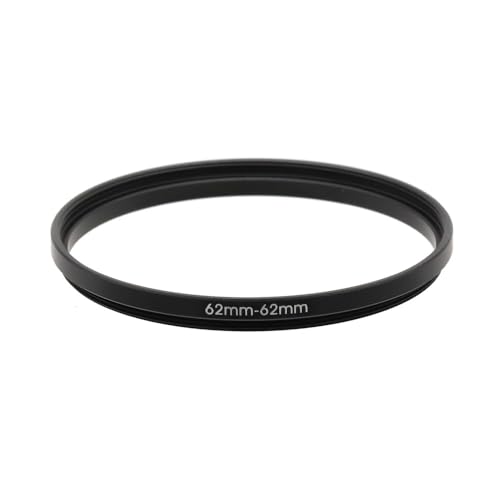 LingoFoto 62-37/40.5/43/46/49/52/55/58/60/62/67/72/77/82/86/95/105mm Step Up & Step Down Rings Adapter for Camera Lens and Filters 62-37 Filter Adapter Ring 62mm Lens to 37mm Filters (62-62mm)