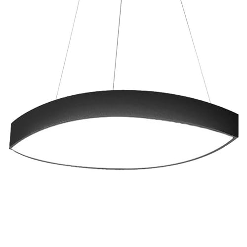 HCIPJQY Lámpara De Techo Colgante De Arco Con Forma De Pétalo, Creativa, 6000 K, 58 W, Ajustable, Empotrada, Con Luz LED, Negra, Para Comedor, Oficina.