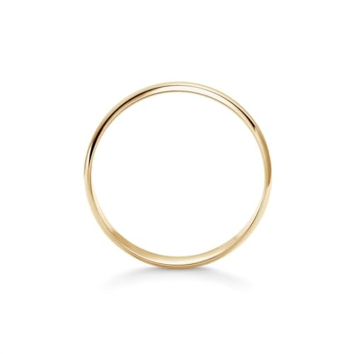 Image of Oxford Ivy Men's Wedding Band 14K or 10K Solid Gold Ring, 6mm Plain Classic
