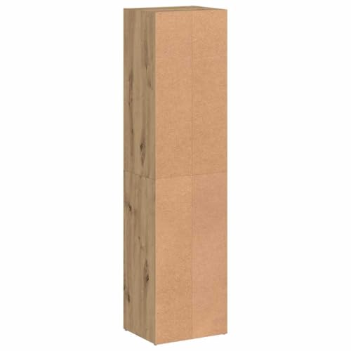 Librería Artisan de roble de 4 niveles para espacios estrechos 8