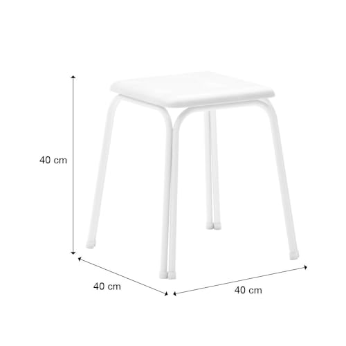 Conjunto Mesa Extensível com 4 Banquetas Branco Carraro