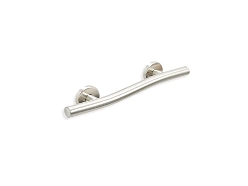 Decorative Grab Bar for Shower Bathtub - Stair Bed Toilet Home / Stand Assist & Safety Handrail / 304 Stainless Steel / Left / Brushed Finish / 18