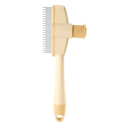 Pettine Antipulci per Cani - Spazzola per la Rimozione di Pulci e Zecche per Gattini - Accessorio Ergonimico per la Pulizia degli Animali Domestici e Spazzola Rimuovi Zecche