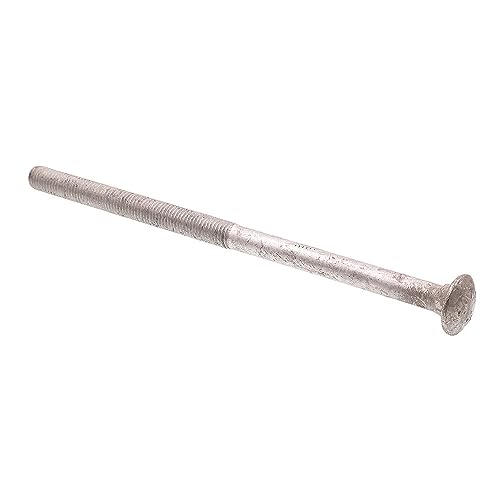 Image of Prime-Line 9065414 Carriage Bolts, 5 /8 In.-11 X 12 In, A307 Grade A Hot Dip Galvanized (5 Pack), Zinc