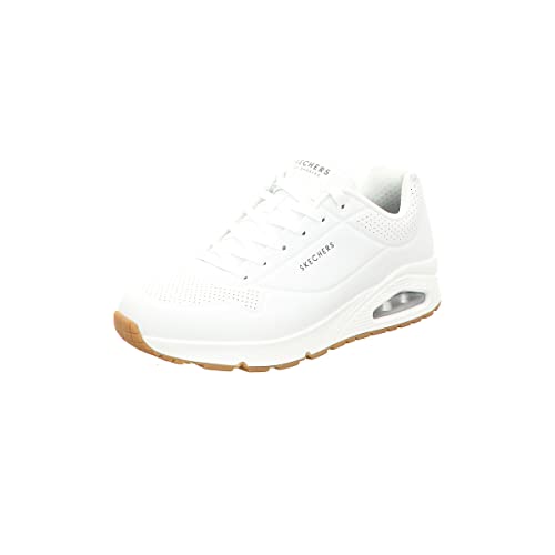 Skechers Uno Stand On Air, Zapatillas Hombre, White Durabuck Trim, 42 EU