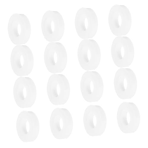 SUPVOX 20pcs Set Drum Washer Replacement Pads Washers Snare Screw Spacer Drum Pad Drums Drum Snare Parts Drum Kit Snare Drum Replacement Part Drum Parts Drum Accessories White Plastic