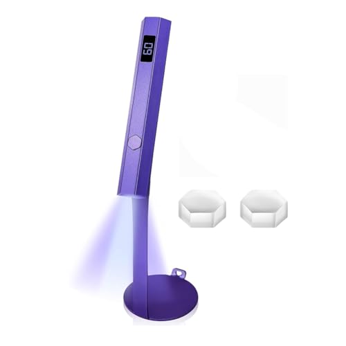 Nemeae Luz UV Magnética Portátil para Uñas Secador de Uñas UV Curado Almohadilla de Uñas Soporte Magnético LCD Portátil Inalámbrico