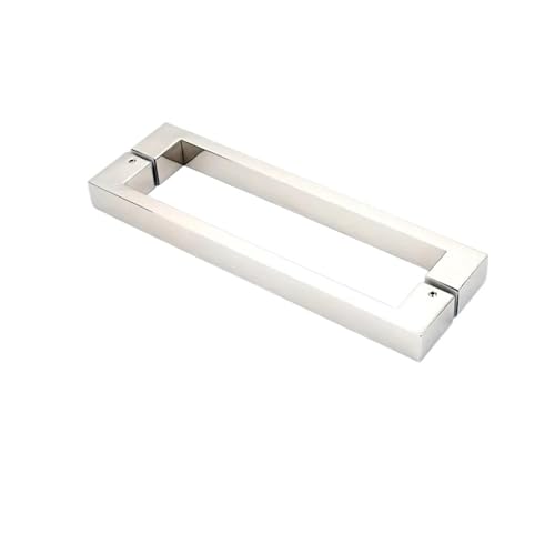 Genérico Accesorios For Cuarto De Ducha, Manilla Puerta Corredera, Tubo Cuadrado Acero Inoxidable, Tirador 300 Mm (LQ58D)