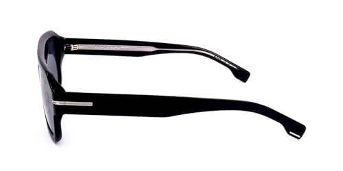 Image of Boss BOSS 1595 /S Black /Grey Top Linear 53 /19 /145 men Sunglasses