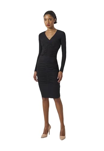 Wolford Pure Skirt for Women Knee Length Slim Fit Draped Look Modal Blend Lightweight Soft Stretch Fabric Raw Cut Edges