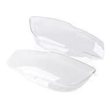 Areyourshop 2PCS Front Headlight Glass Clear Cover für Audi A4 B7 8E 2005-2008