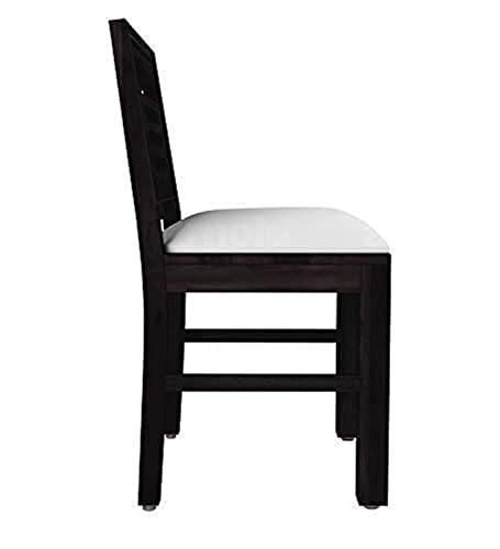 Image of Sheesham Wood Dining Chairs Set Wooden Cushion Chairs for Study Room Living Room Home (Set of 2, Chestnut Finish)