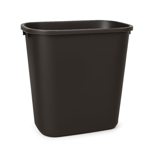 Glownary 7-Gallon Brown Rectangular Wastebasket