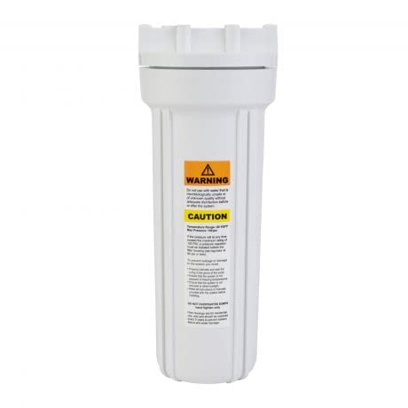 IPW Industries Inc-Watts-FH4200WW12 Flowmatic White Filter Housing Std 10 in With 1/2 in Ports