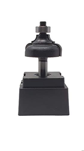 jjw-germany NR 43 HM - Router Bit Multi Profile End Mill Cutter for Woodworking Z= 2 D = 35.0 mm Radius 6.0 / 6.0 mm, with Ball Bearing Shaft 8.0 x 32 mm