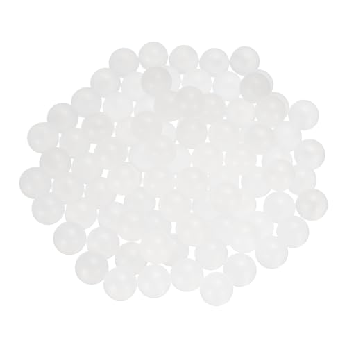 uxcell 200pcs PP Plastic Bearing Balls 11mm Solid Plastic Balls, G2 Precision Bearing Ball Frosted Surface, White