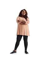 Spirit Animal Plus Size L - 5XL Cream Tee for Women | Modest Fit | Long Sleeves | Crewneck | Light and Breathable Fabric | Comfortable Stretch | Top Hits Mid-Thigh | Everywear Tee |