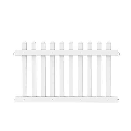 Montour Line Picket Event Fence Panel, White - Panel Only