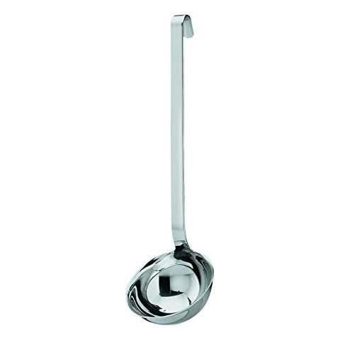 RÖSLE Haken Schöpflöffel, Hochwertige Schöpfkelle mit Hakengriff, Edelstahl 18/10, 9 cm, spülmaschinengeeignet Cover