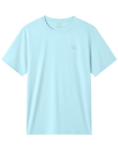 Image of G Gradual Men's Sun Protection Swim Shirt UPF 50+ Rash Guard Short Sleeve Quick Dry Water Hiking Workout Shirts for Men