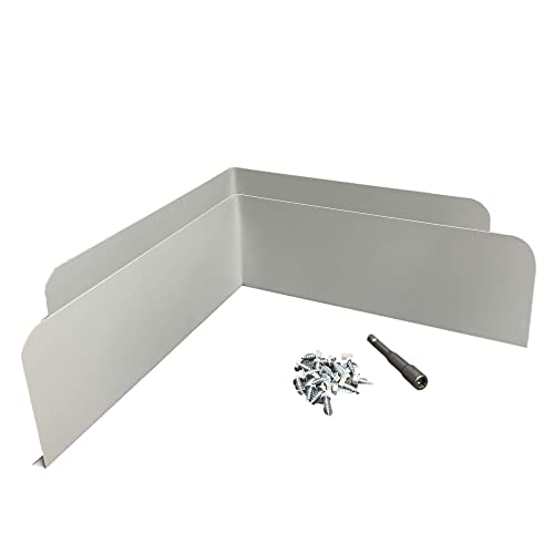 Eagle 1 Rain Gutter Valley Splash Guards, Straight or Bent (2 Per Order) Includes Matching Screws and 1/4