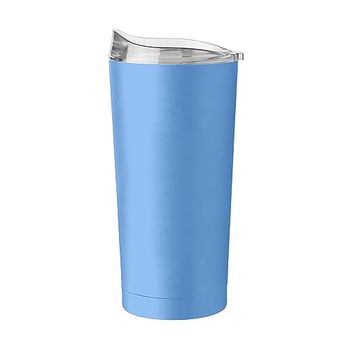 Image of Logo Brands 20 oz Powder Coat Tumbler- Insulated Tumbler with Lid for Water, Iced Tea or Coffee, Smoothie and More