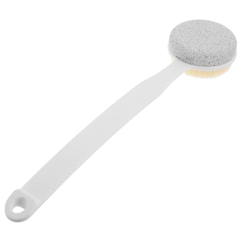 Zerodeko Râpe ergonomique pour callosités avec long manche - Pierre ponce lavable - Pour enlever en douceur les peaux mortes - Outil de soin des pieds...