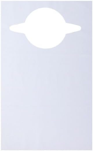 Pack of 100 Disposable Waterproof Bibs for Adults and the Elderly, Size 35 x 70 cm, Blue, Disposable Anti-Tear Bibs in Polyethylene