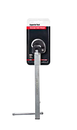 Superior Tool 03812 Telescopic Basin Wrench-Infinitely Adjustable Basin Wrench Accomodates Up To 1" Hex And Square Nuts And Extends From 11-17 Inches #TOP1