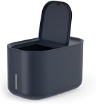 Zuutii Conteneur de stockage alimentaire, stockage de nourriture sèche, distributeur de nourriture pour animaux de compagnie, 6.9Qt Grande boîte de stockage avec couvercle, anneau en silicone & Preuve d'humidité, pour céréales de soja maïs noir