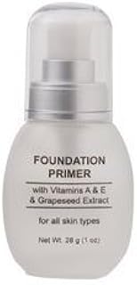 Vita Shoppe Makeup Foundation Mineral Infused Face Primer - Paraben Free/Talc Free Vitamin A & E and Grape Seed Extract 1.0 Oz. Bottle